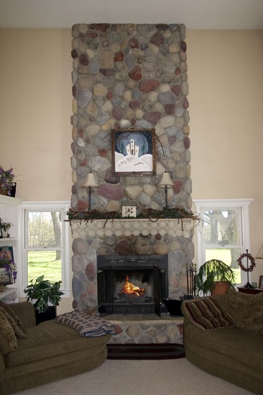 Stone Fireplace Renovation